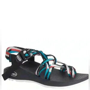 CHACO WOMEN'S Z/CLOUD X2
SANDALS - POINT TEAL sz 7 preloved